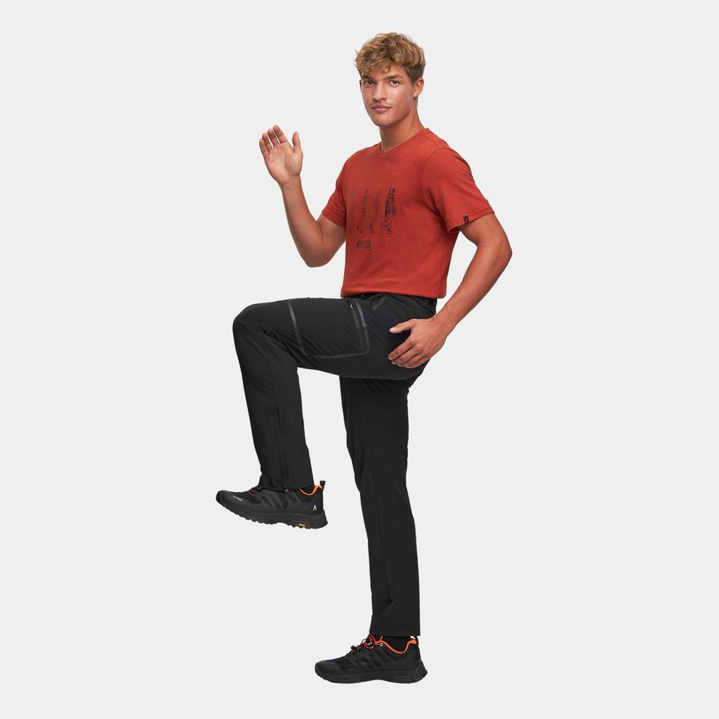 Alpinus Men' Trekking Trousers Pyrenees Black Ff43791 Size