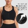 Veimia Sports Bra with Zipper High and Stretchy Perfect for and Yoga Women's Front, Support, Breathable, Design, Gym, Running, (Black, 3XL)
