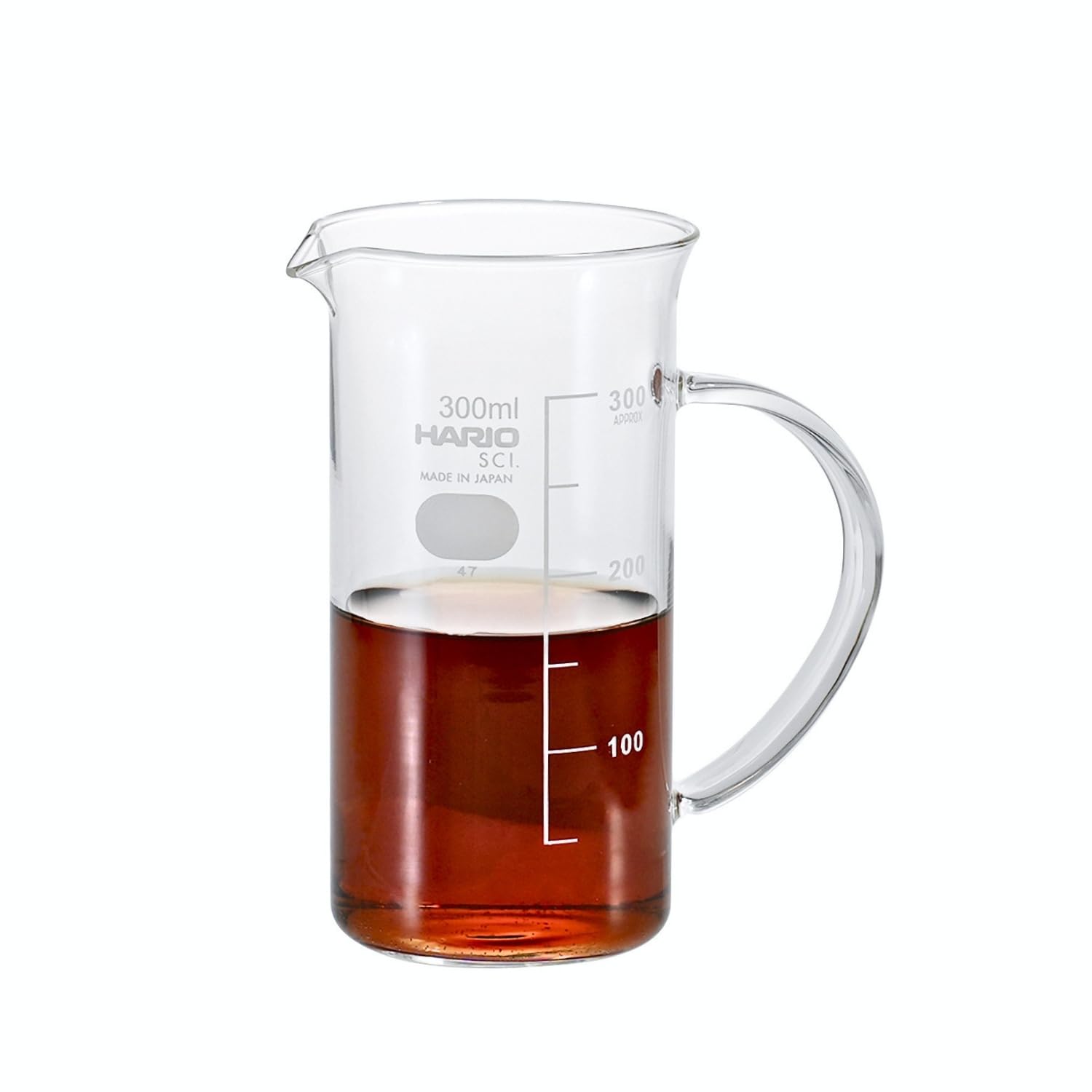 HARIO Tall Beaker 300mL Made in Server, Capacity, Heat-Resistant Glass, Japan, TBV-300