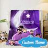 Custom Name Music Friends K-pop Blanket bed sofa Blanket Flannel Blanket for Camping, Hiking, Picnic Essentials,gift for Fan family