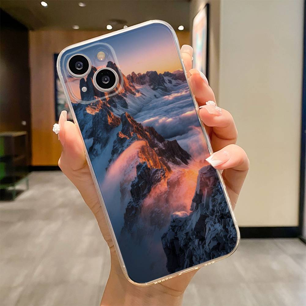 

Священная гора Эверест Чехол для телефона для iPhone 17 16e 16 15 14 13 12 11mini Pro Max X XR XSMAX 8 7 Air Plus Мягкий чехол iPhone12