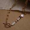Baroque irregular freshwater pearl necklace - vintage new autumn/winter fashion sweater accessory