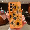 Lotus Sunflowers Pattern Case For Samsung Galaxy S26 Ultra S25 Edge S24 Plus S23 FE S22 A17 A54 A55 A56 A57 5G Magnetic For Magsafe Matte Cover