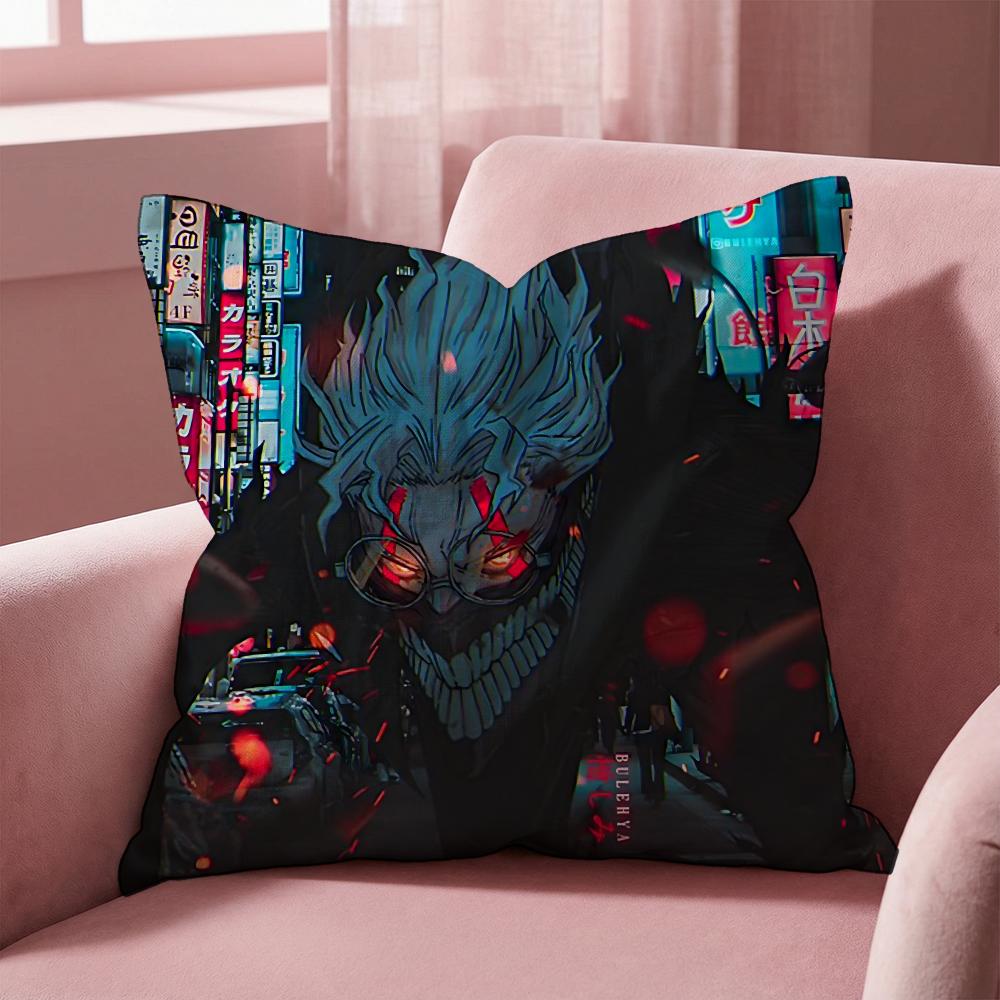 Anime D-Dandadan Cushion Cover Multi-Scene Pillow Cover for Home & Car - Reversible, Soft & Durable for Daily Use