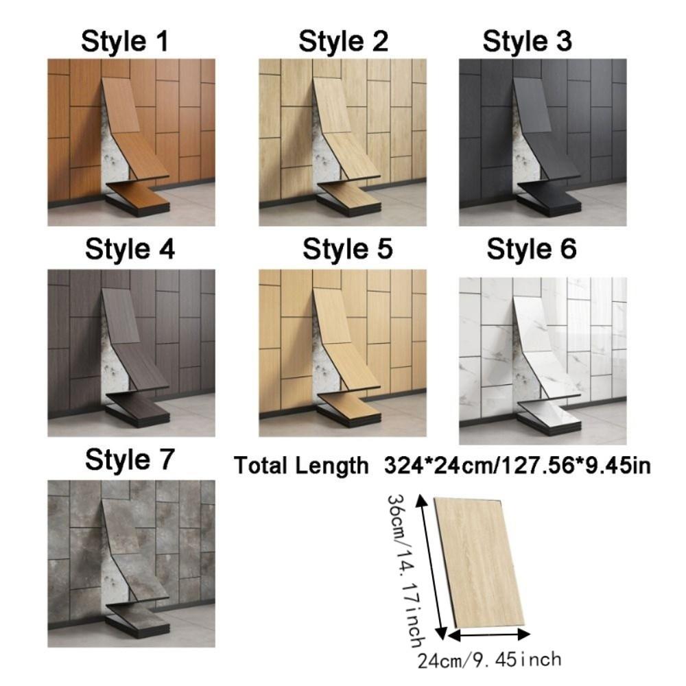 Oil Proof 3D Wood Grain Wall Panels PVC Self Adhesive Wall Sticker Bedrooms
