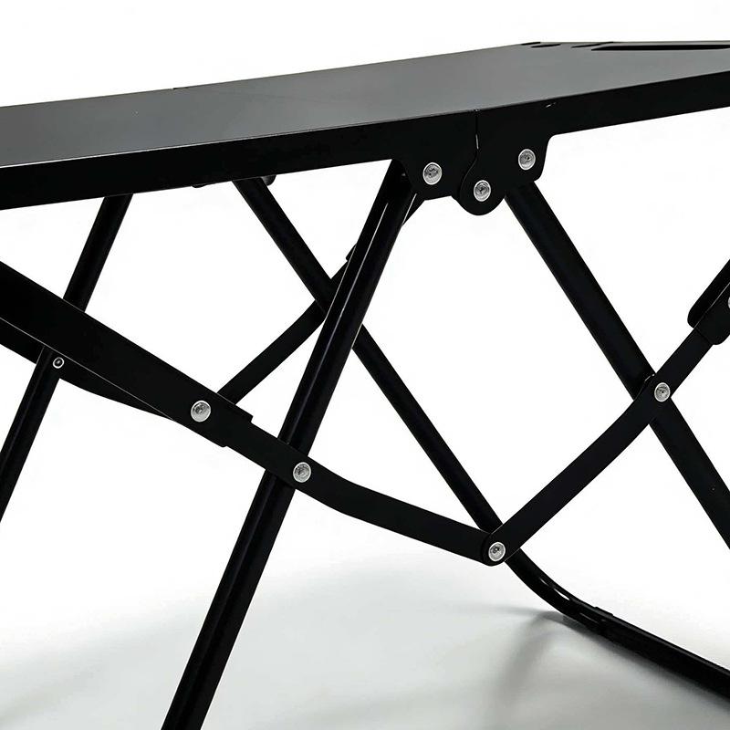 Adjustable Portable Folding Camping Table - Lightweight, Small, Quick Deploy BBQ/Tea Table for Outdoors