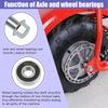 12Mm 270Mm Mini Bike Rear Axle Nut Bolt With 6201RS Wheel Bearings Replacement For Coleman CT100U Minibike 97Cc 100Cc 2.5 3.0HP Powersports