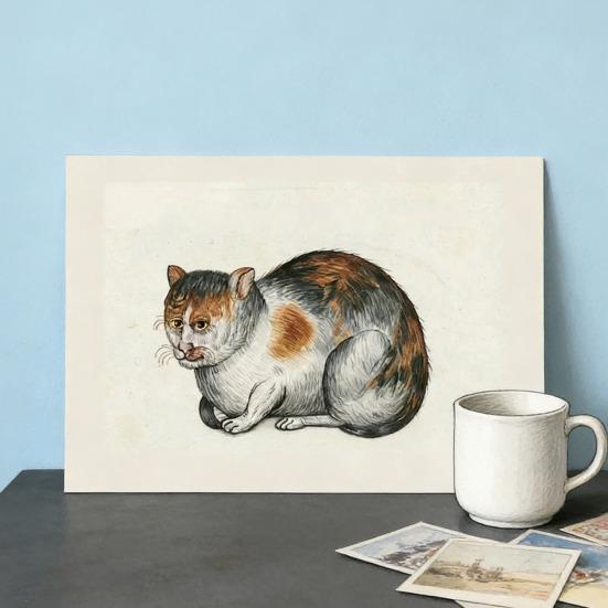 Pisici Urate în Picturi Renascentiste Calendar 2026 Pisici Medievale Amuzante Calendar de Perete Vintage Planificator 12 Luni Artă de Perete cu Pisici Renascentiste Ciudate pentru Pisici