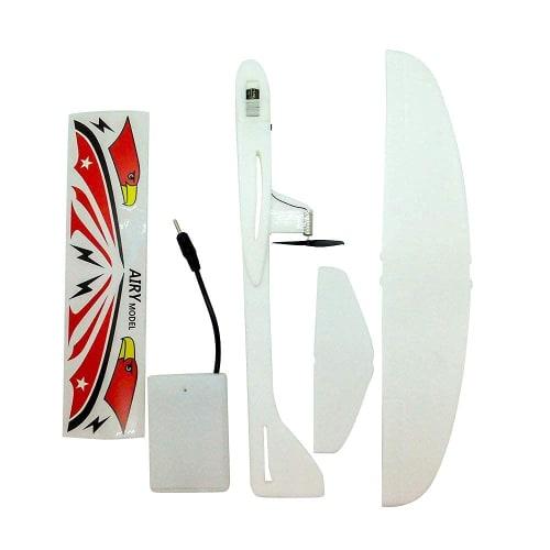 Electric Airplane Toy, Propeller Plane, 10 Seconds of Charge, 1 Minute of Flight, Easy for Beginners, Battery Operated, Model, Craft Plane