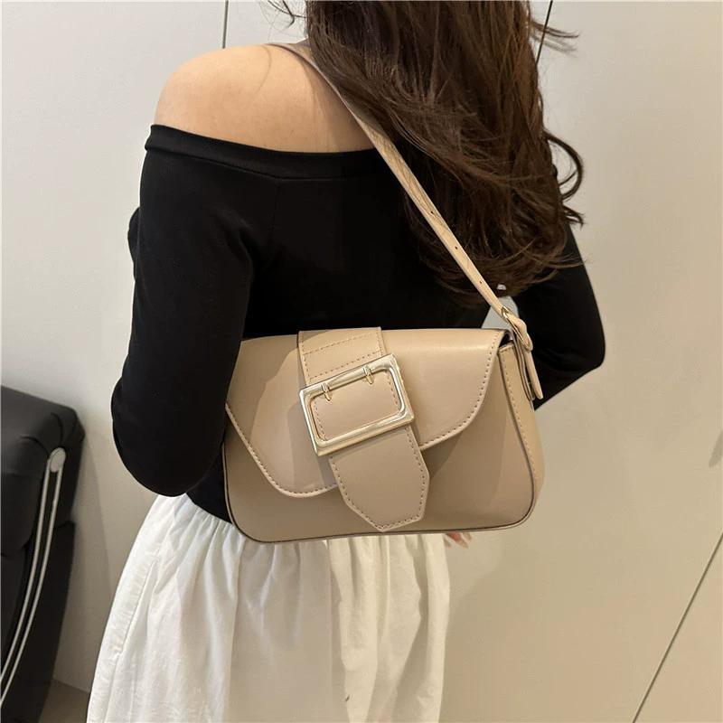 Fashion Crescent Underarm Bag for Women, Trendy Simple Shoulder Crossbody Bag for Daily Commute