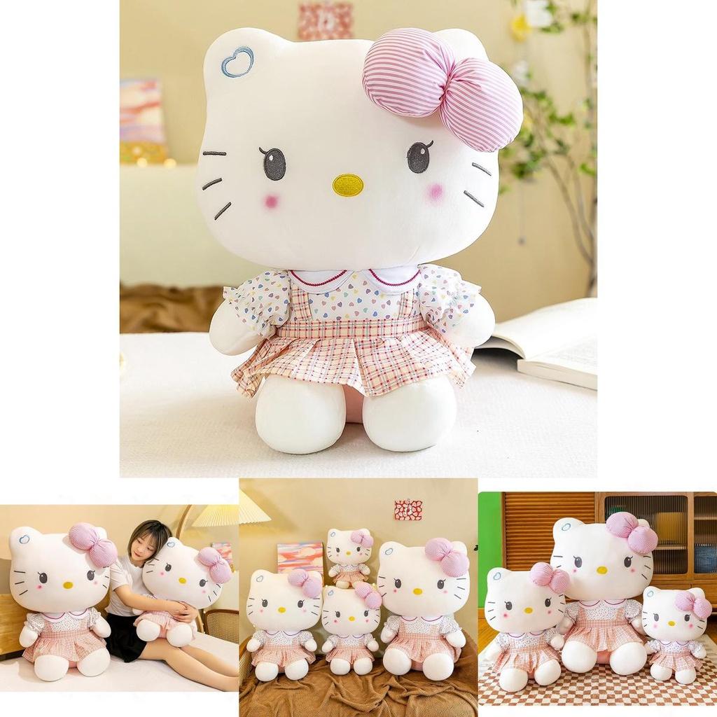 Hellokitty Plush Cat Doll Pink Student Kt Toy