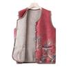 Middle-aged and Elderly Autumn Clothes Plus Velvet Thickened Vest Grandma New Cardigan Sleeveless Sweater 60 Years Old 70 Mother Warm Horse Clip