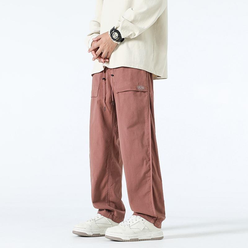 Retro Overalls Men's Loose Straight Casual Pants Men's Outdoor Sports Trendy Brand Men's Pants Men's Pants