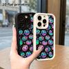 Phone Case: 2D Flat, Suitable for iPhone 18 17 16 15 14 13 Pro Protective Case, Neon Pumpkin, Perfect Christmas and Halloween Holiday Gift