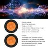 2PCS Orange Subwoofer Cone Rubber Surround Drum Paper Paper Speaker Cone  Speaker Repair