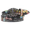 Croatian Rhinestone Graffiti Leather Y2K Belt: Versatile European & American Style