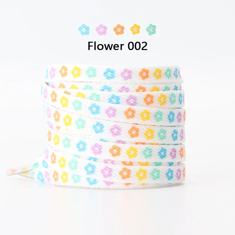 Colorful Mandarin Duck Powder Green Shoe Laces Af1 Ice Cream Shoelaces for Sneakers Flowing Shoelace Flower Ins Shoes Strings