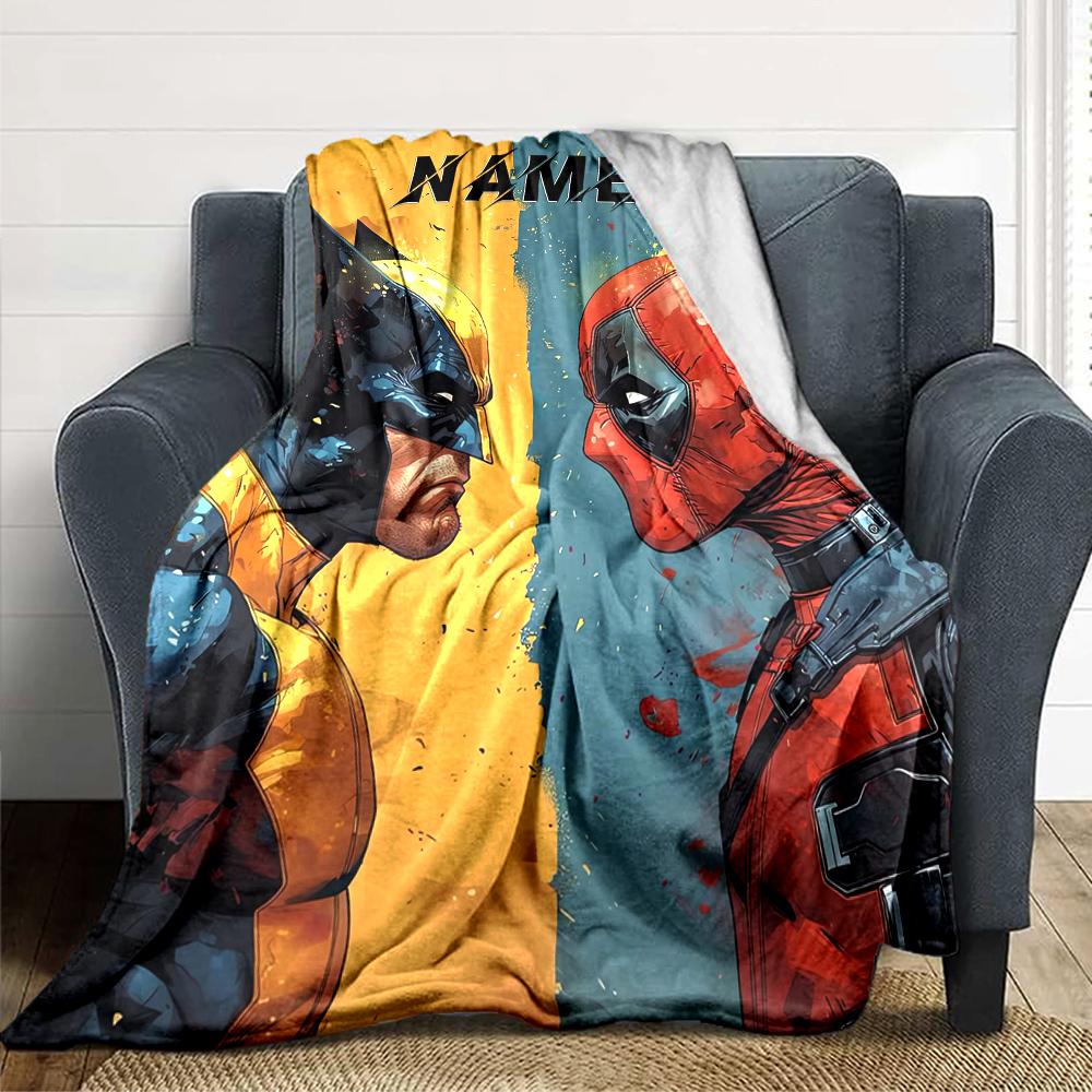 Custom Name "Powerful Magic Unleashed" Blanket for Couch & Bed, Plush Cozy Fuzzy Blanket Super Soft & Warm Blankets for Fall and Winter. 0908210