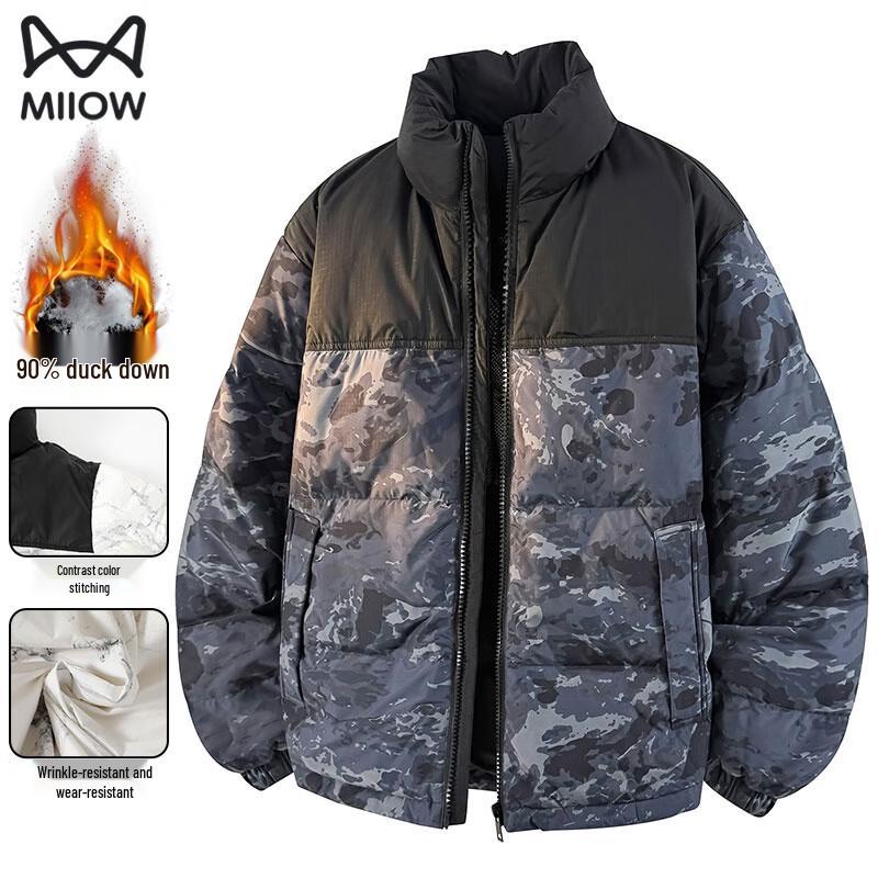 MiiOW Men s Stand Collar 90% Down Lightweight Jacket 2XL
