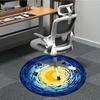 1 Stück Sternenhimmel Stuhlteppich für das Büro, Weich, Rutschfeste Polyestermatte, Büro, Wohnzimmer, Schlafzimmer, Langlebiges Polyester yy251207132