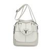 Multifunctional Shoulder Bag Women's Soft Leather Backpack Solid Color Shoulder Bag