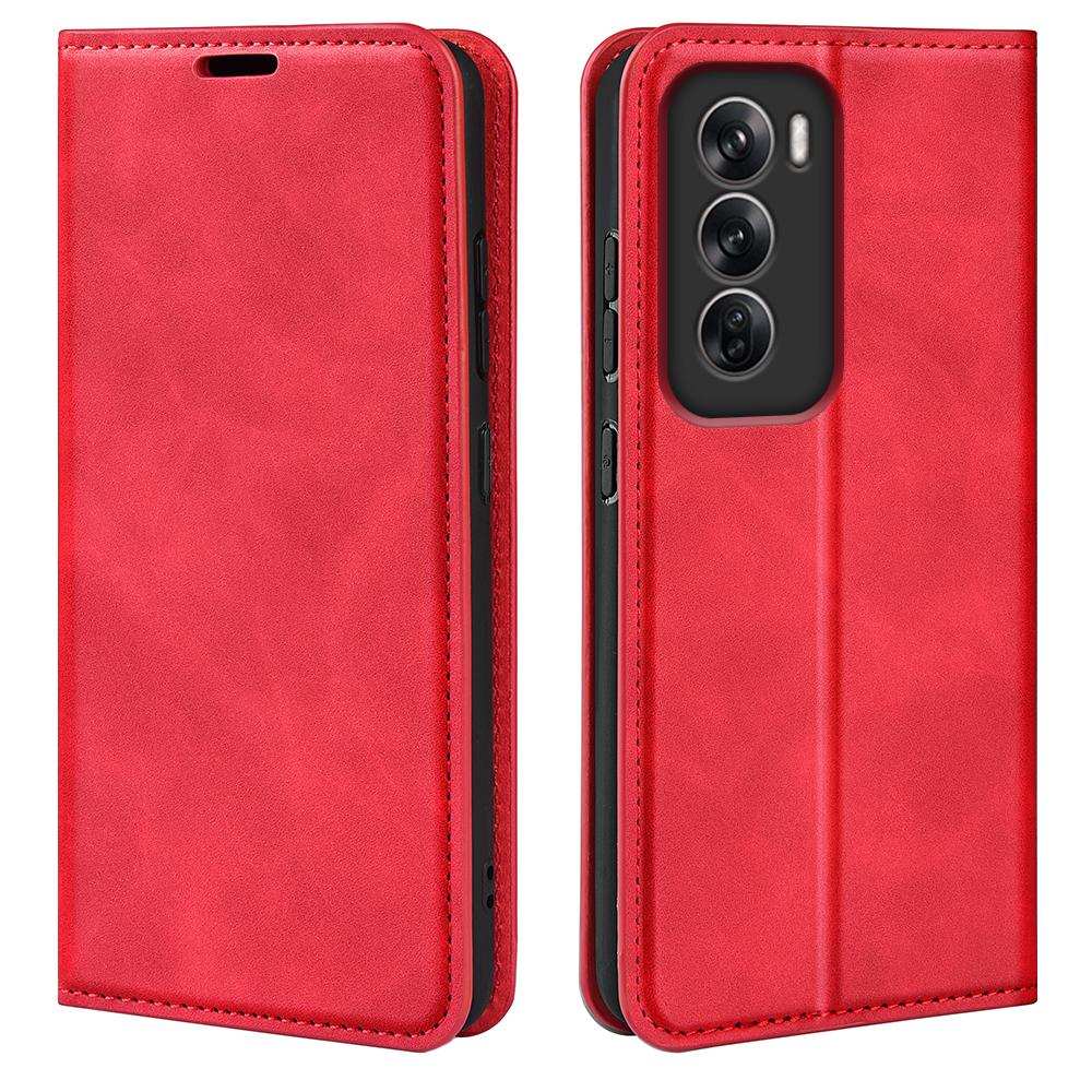 For Oppo Reno12 Pro 5G (Global) Case Skin-Touch Leather Wallet Phone Cover