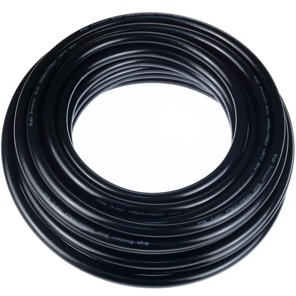 Rosfix Wąż Wysokociśnieniowy 10m Quick Connect – System Click Connect | Oplot Nylonowy | Ciśnienie Max 200 Bar