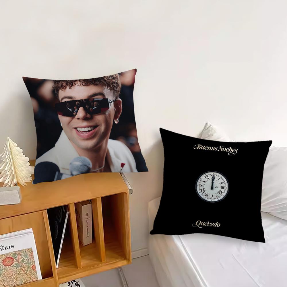 Hot Singer Q-Quevedo Buenas Noches Sofa Living Room Bedroom Headboard Backrest Cushion Square Cushion Nap Time Pillow Case