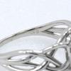 Ring Pt900Platinum/diamond #6.6(US Size) 4.3g Women Used