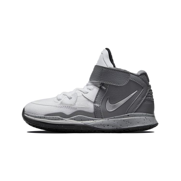 Nike Kyrie 8 Infinity White Cement Comfortable Mid top Children s Basketball Shoes Gray White DD0336-108 27.5