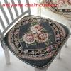 Chenille Non Slip Chair Cushion With Floral Pattern For Home Dining And Office