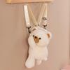 Cute Bear Plush Mini Backpack Crossbody Bag For Girls Students Best Friend Gift