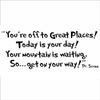 Novelty PVC English Sentence Adhesive Removable DIY Wall Stickers Bedroom Living Room Decor