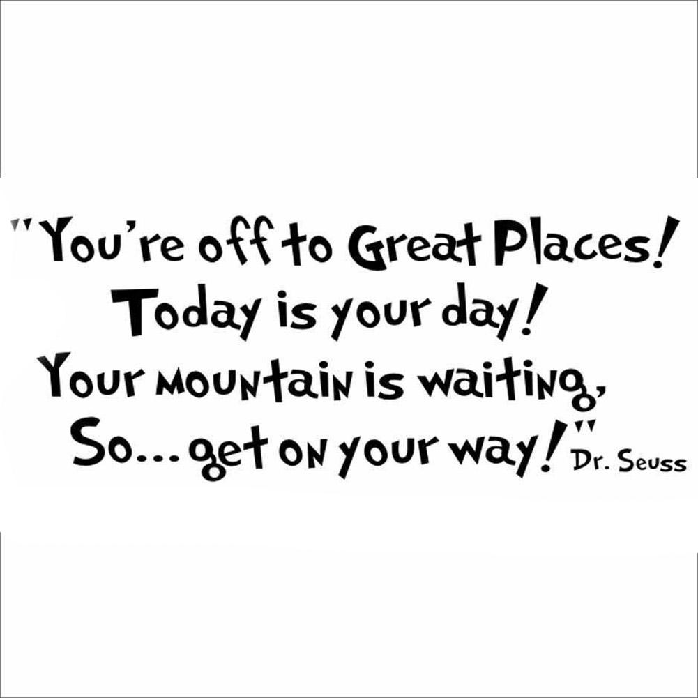 Novelty PVC English Sentence Adhesive Removable DIY Wall Stickers Bedroom Living Room Decor