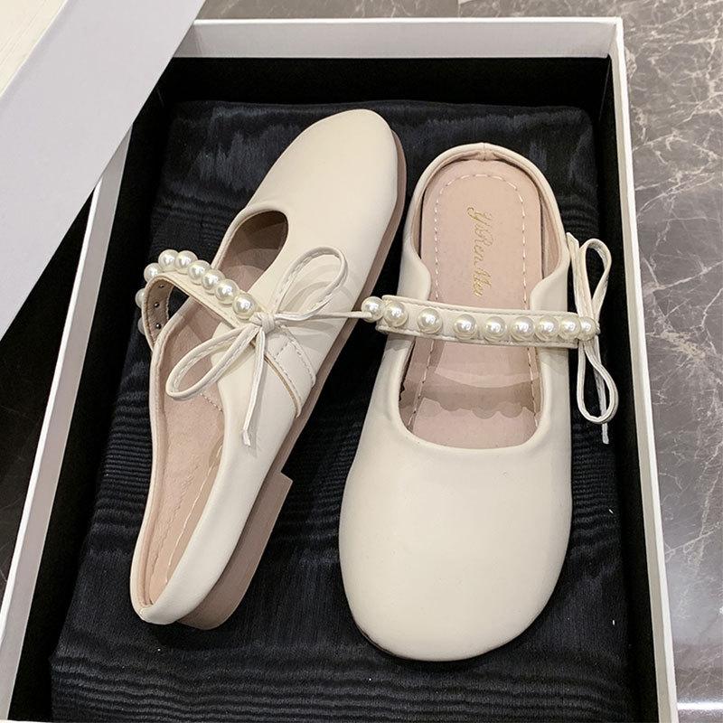 Slippers Wear Women's Summer Fashion High Sense Ins Tide Net Red Bag Head Half Slippers with Skirt French Cool Slippers