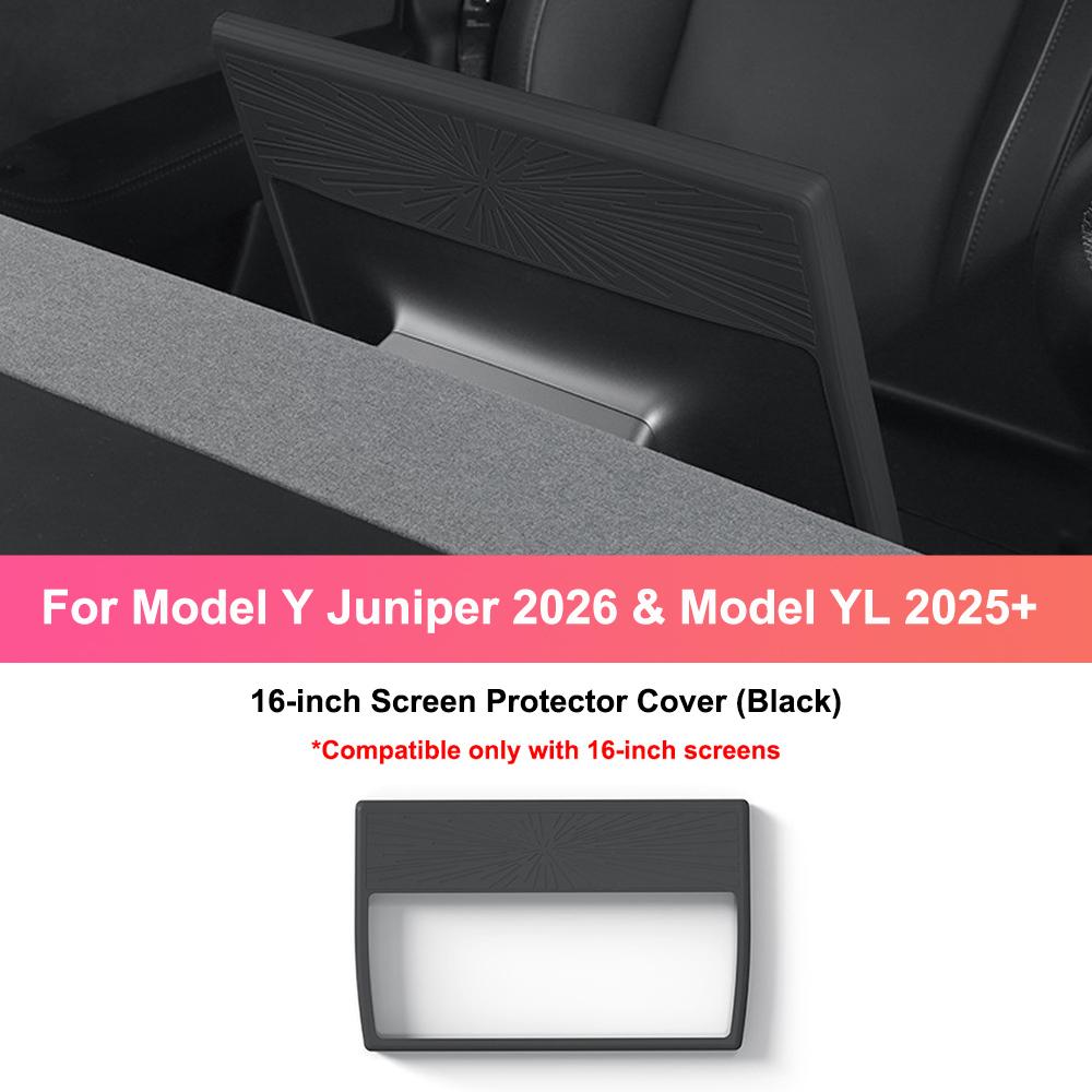 For Tesla Model Y Juniper 2026 Model YL Central Control Navigation Screen Protector 16-inch Silicone Protective Frame Edge Cover