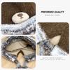 Bear Knitted Hat for Women, Winter Korean Style Versatile Thickened Woolen Hat, Ear Protection for Riding, Cold-Proof Lei Feng Hat