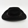 100% Wool Cowboy Hats Autumn and Winter Lady Cowgirl Jazz Hat Men's Western Curved-brimmed Felt Fedora Hat