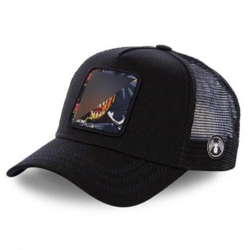 Summer cartoon animation hat mesh personality trendy men's and women's hat Korean version baseball cap animal mesh hat large brim