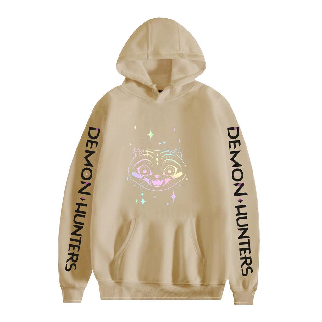 KPop Demon Hunters Cartoon Hoodie Sweatshirt Anime Printed Cool CARTOON Pullover Hooded Unisex