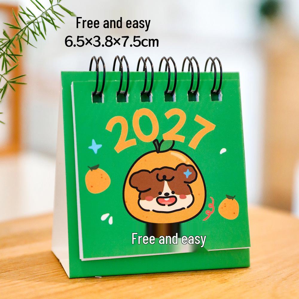 2026 Inspirational Words Mini Desk Planner Calendar - Creative Portable Desktop Ornament
