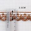 16.5 Meter 2.5cm Braid Lace Trim Edge Curtain Sofa Clothes Decor Lace Ribbon Polyester Furniture Upholstery DIY Crafts