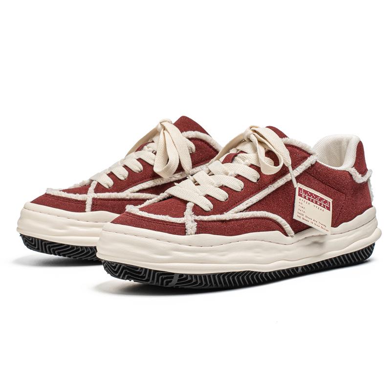 Men s Low-Top Thick-Soled Height-Boosting Sneakers - Trendy, Versatile Solid Color Campus Style for Autumn 2025 40