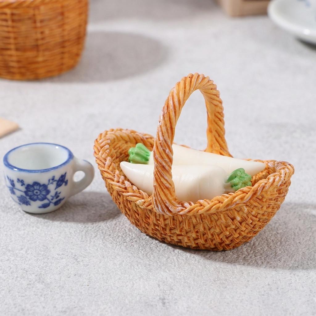 FRCOLOR Miniature Vegetable Food Samples Perfect for Pretend and (4 Pieces) - Play, Dioramas, Dollhouses, More. Cute!