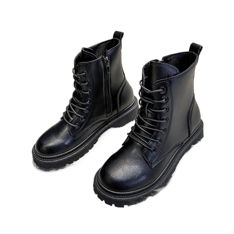 

2024 Весна/Осень Круглый носок Квадратный каблук На танкетке Мягкие Женские Туфли Сексуальный Перекрестный ремешок Новые Короткие Ботинки Mujer 40 чёрный