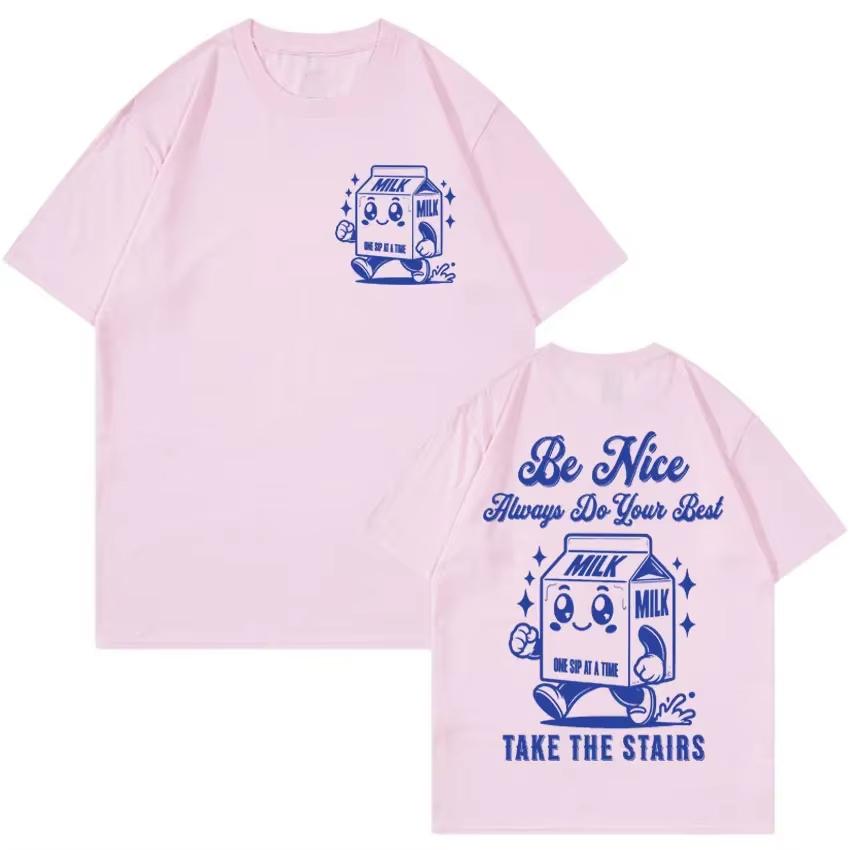 Funny Muscle Mommy Cute Vintage Cartoon T-shirts For Men Summer Fashion Casual Cotton Short Sleeve Tees Oversized Unisex Tops