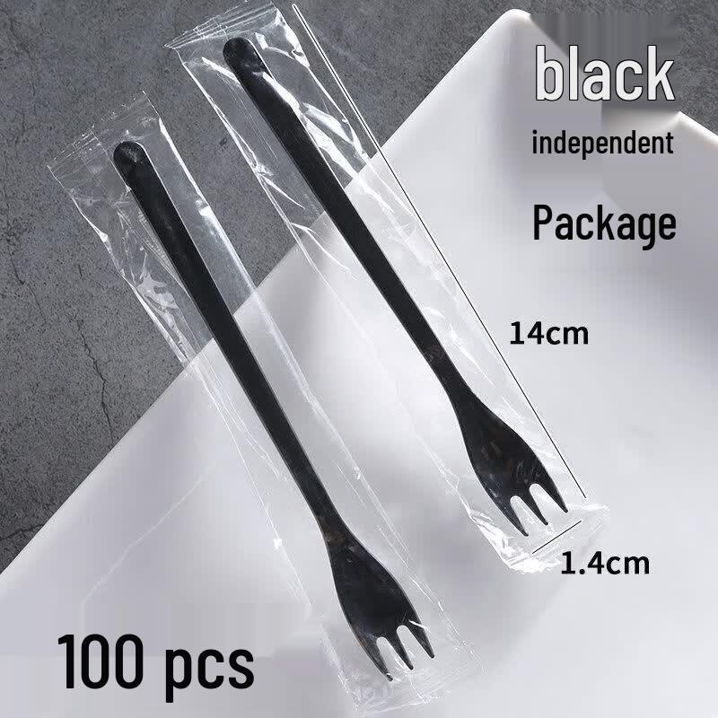 ZISIZ Individually Wrapped Thickened Disposable Fruit Forks