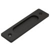 Dual-Sided Black Surface-Mounted Sliding Barn Door Handle