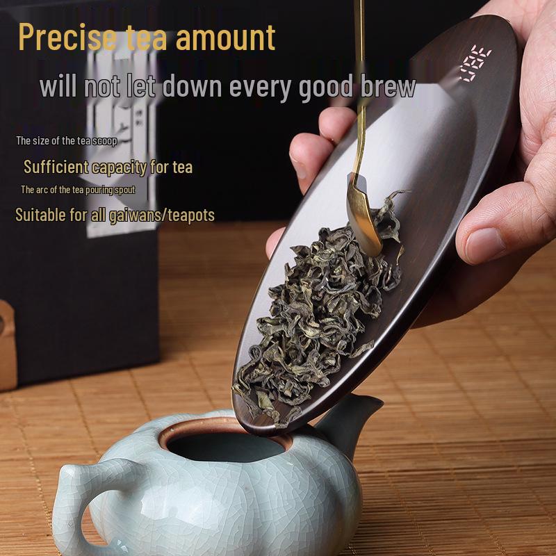 High-Precision Mini Electronic Tea Scale, Rechargeable Gram Scale for Tea Ceremony