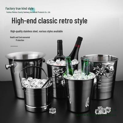 Stainless Steel Tiger Head Ice Bucket for KTV, Bars, Champagne, Beer & Wine.